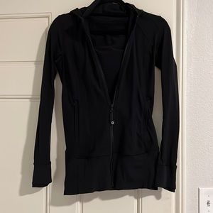 Black outerwear Lulu lemon jacket with hood